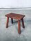 Carved Oak Side Table, 1940s 1