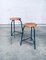 Industrial Green Tripod Stool Set, Belgium, 1950s, Set of 2, Image 18