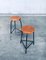 Industrial Green Tripod Stool Set, Belgium, 1950s, Set of 2 12