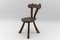 Rustikaler Französischer Provinzieller Stuhl im Stil von Alexandre Noll, 1960er 1