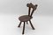 Rustic French Provincial Sculptured Chair in the style of Alexandre Noll, 1960s, Image 4