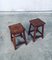 Vintage Square Potters Stools, 1950s, Set of 2, Image 13