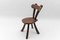 Rustic French Provincial Sculptured Chair in the style of Alexandre Noll, 1960s, Image 3