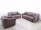 Vintage DS 47 Garnitur Leather Sofas and Armchair from de Sede, 1972, Set of 3 1