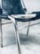 Industrial Leather and Steel Dining Chairs from Les Arcs, 1980s, Set of 6 8