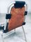 Industrial Leather and Steel Dining Chairs from Les Arcs, 1980s, Set of 6 5