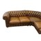 Canapé d'Angle Mid-Century Modulable en Cuir Chesterfield, Set de 3 5