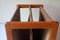 Magazine Rack in Teak and Suede Leather by Aksel Kjersgaard, 1960s 7