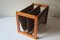 Magazine Rack in Teak and Suede Leather by Aksel Kjersgaard, 1960s, Image 1