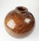 Vintage Vase aus gedrechseltem Holz 1