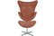 Fauteuil et Repose-Pieds Egg par Hans Arne Jacobsen pour Fritz Hansen, Set de 2 2