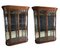 Mahognay Bow Ended Shop Display Cabinets, Set of 2 1