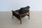 Vintage Teak and Leather Armchair, 1960s, Image 6