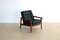 Vintage Sessel aus Teak & Leder, 1960er 1