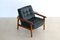 Vintage Sessel aus Teak & Leder, 1960er 3