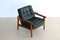 Vintage Teak and Leather Armchair, 1960s 3