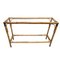 Bamboo, Brass and Glass Console Table from Maison Jansen, France, 1970s 1