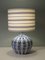 Mid-Century Ceramic Table Lamp with Custom-Made Lampshade, 1960s 2