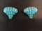 Vintage Murano Wall Sconces with 63 Clear and Blue Prisms, 1990s, Set of 2 3