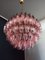 Candelabro esférico de cristal de Murano con 140 vasos rosa, Imagen 4