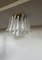 Murano Ceiling Lamp with 32 Lattimo and Clear Glass Petals, 1990s 3