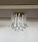 Murano Ceiling Lamp with 32 Lattimo and Clear Glass Petals, 1990s 2