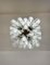 Murano Ceiling Lamp with 32 Lattimo and Clear Glass Petals, 1990s 13