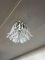 Murano Ceiling Lamp with 32 Lattimo and Clear Glass Petals, 1990s 4