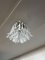 Murano Ceiling Lamp with 32 Lattimo and Clear Glass Petals, 1990s, Image 4