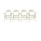 Mid-Century French Folding Metal Chairs, Set of 4, Image 5