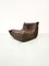 Togo Lounge Chair in Dark Brown Leather by Michel Ducaroy for Ligne Roset 5