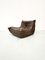 Togo Lounge Chair in Dark Brown Leather by Michel Ducaroy for Ligne Roset, Image 5