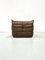 Fauteuil Togo en Cuir Marron Foncé par Michel Ducaroy pour Ligne Roset 8