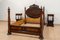 Large Antique Portuguese Romantic Bed, 19th Century 3