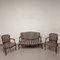 Vintage French Sofa & Armchairs, Set of 3 2