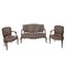 Französisches Vintage Sofa & Sessel, 3er Set 1