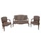 Vintage French Sofa & Armchairs, Set of 3, Image 1