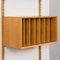 Oak Wall Unit with Vinyl Records Cabinet by Poul Cadovius for Cado, 1970s 6