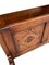 Small Charm Carved Oak Coffee Table with Magazine Rack 4