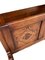 Small Charm Carved Oak Coffee Table with Magazine Rack, Image 4