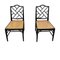 Vintage Faux Bamboo Chairs in Black, Set of 2, Image 1