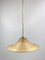 Lámpara colgante italiana de bambú y latón de Gabriella Crespi, años 70, Imagen 3