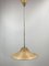 Lámpara colgante italiana de bambú y latón de Gabriella Crespi, años 70, Imagen 1