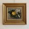 André-Laurent Kunkler, Nature morte fruit faïence et couteau, Oil on Wood, Framed 1