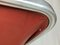 Silla plegable Plona de escay rojo y aluminio de G. Piretti para Anonima Castelli, años 60, Imagen 8