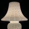 Grande Lampe de Bureau Champignon de Murano Blanc, Italie, 1970 10