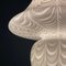 Große Klassische Weiße Murano Mushroom Tischlampe, Italien, 1970er 12
