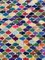 Moroccan Multicolor Handwoven Boucherouite Berber Rug, 1990s 3