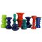 Space Age Ceramic Candleholders, Set of 9 1