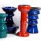 Space Age Ceramic Candleholders, Set of 9 5
